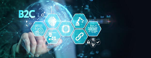 B2C Business to customer marketing strategy.