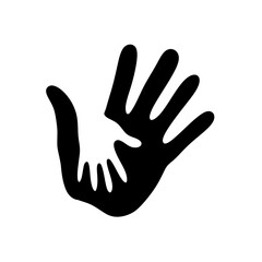 hands in the form of heart