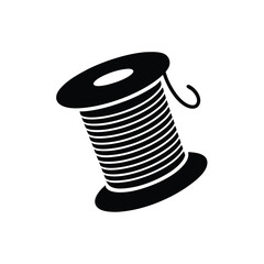 Thread Spool Icon Vector Flat and Clean