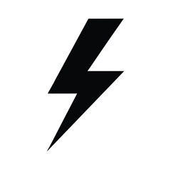Thunderbolt Icon Vector Flat and Clean Look Isolated