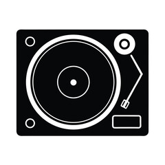 Turntable Icon Vector Flat And Clean Look