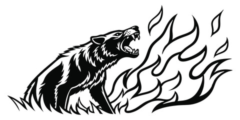 Wolf Claws Scratch vector