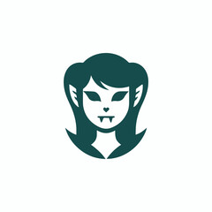 Vampire girl logo
