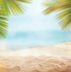 Simple Summer Illustration Background – Free Vector Pack - Gradient Summer Background with Palm Silhouette – Free Use - Free Vector of Summer Pool Party Background with Floaties