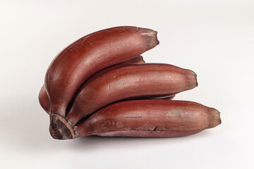 Red organic sweet banana heap