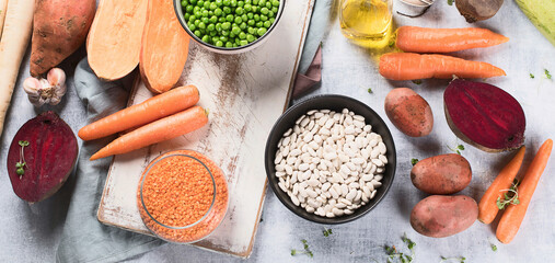 Vegan and vegetarian products.