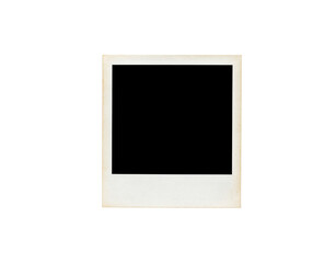 Vintage Instant Photo Frame with Textured Border and Aged Paper Detail