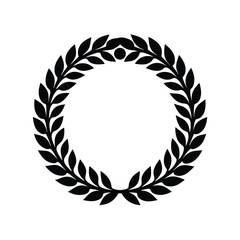 Wreath Icon Vector Flat and Clean Look Isolated