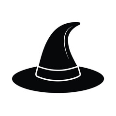 Fototapeta premium Witch Hat Icon Vector Flat and Clean Look Isolated