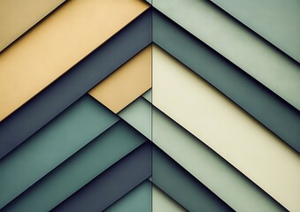 Fototapeta premium Abstract geometric pattern of layered panels