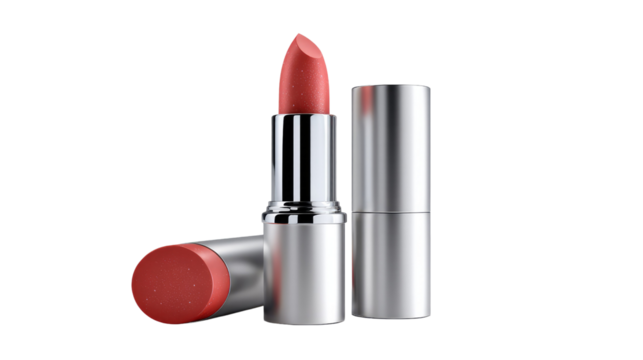 Elegant Lipstick Trio: This image showcases three lipsticks against a backdrop, highlighting their refined design and captivating appeal, inviting you to elevate your look with a touch of elegance.