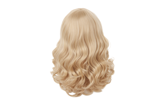 Shop blonde wig wavy long synthetic hair for women heat resistant cosplay party daily use fashion style