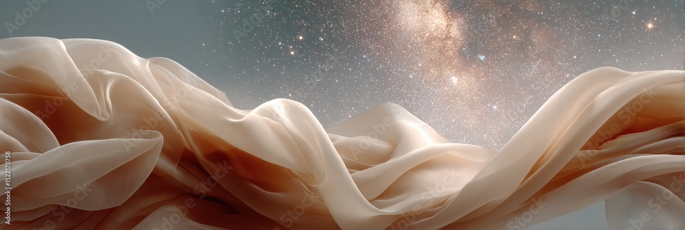 Poster Meteor Trail Illuminating Milky Way Cosmic Dust with Crisp Celestial Detail for Science Editorial and Astronomy Content on Space Phenomena