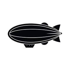 Zeppelin Engine Icon Vector Flat and Clean Look