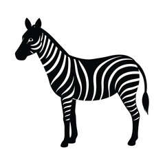 Obraz premium Zebra Icon Vector Flat and Clean Look