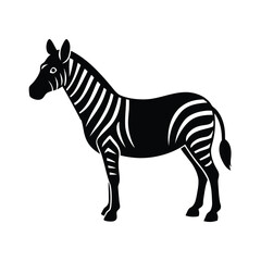 Fototapeta premium Zebra Icon Vector Flat and Clean Look Isolated