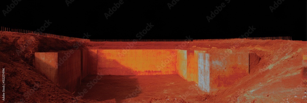 Poster structural reinforcement with wooden formwork and steel bars for pad footing foundation, showcasing 