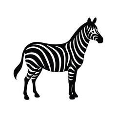 Obraz premium Zebra Print Icon Vector Flat and Clean Look