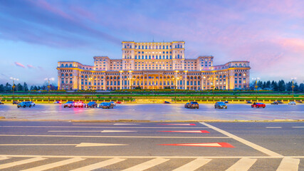 Palace of the Parliament, cityscape of Romania