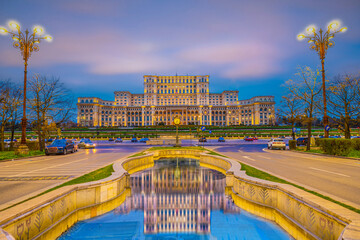Palace of the Parliament, cityscape of Romania