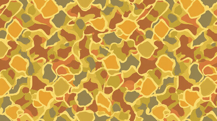 Generative AI Abstract Camouflage Seamless Pattern Earth Tones Earth tones Texture Background Tileable Repeat Organic Shapes Brown Yellow Beige Ochre Nature Design Style - Modern Look