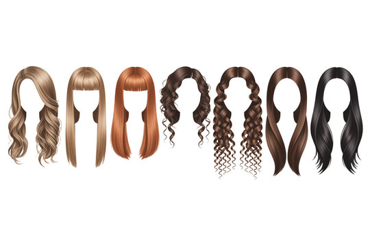 Explore different hairstyles wigs and hair color shades blonde brown black red curly straight for women