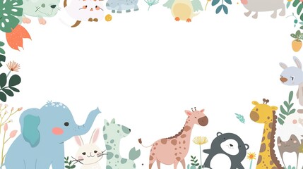 Obraz premium Whimsical Wanderlust: Playful Cartoon Landscape Pictures on Bright White Backgrounds – Colorful Sky Islands, Floating Mountains, Lush Candy Forests, and Charming Fantasy Worlds in Bold