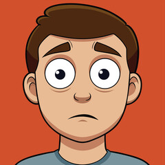 Obraz premium Eyes narrowed in a look of unimpressed disbelief, a critical and skeptical gaze.