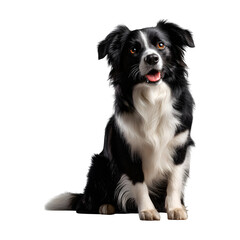 Fototapeta premium Border Collie dog sitting and alert