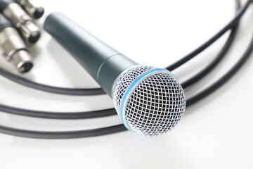 Microphone set with microphone extension cable.