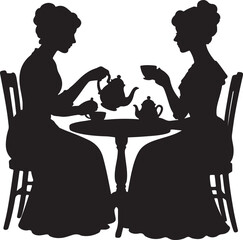 Fashionable women and a couple enjoy coffee and tea at a cafe table, illustrating diverse lifestyles