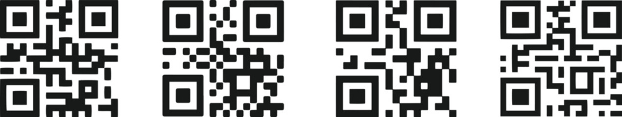 QR code icon vector 