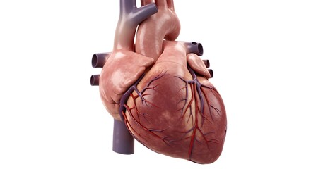 Human Heart Anatomy Detailed 3D Model of Cardiovascular System
