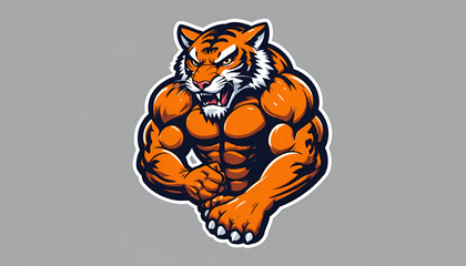 Fierce Tiger Mascot Illustration
