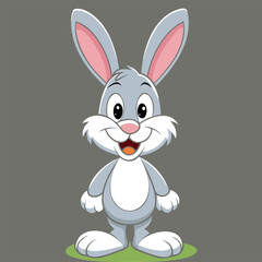 Obraz premium Smiling Bunny Simple Style