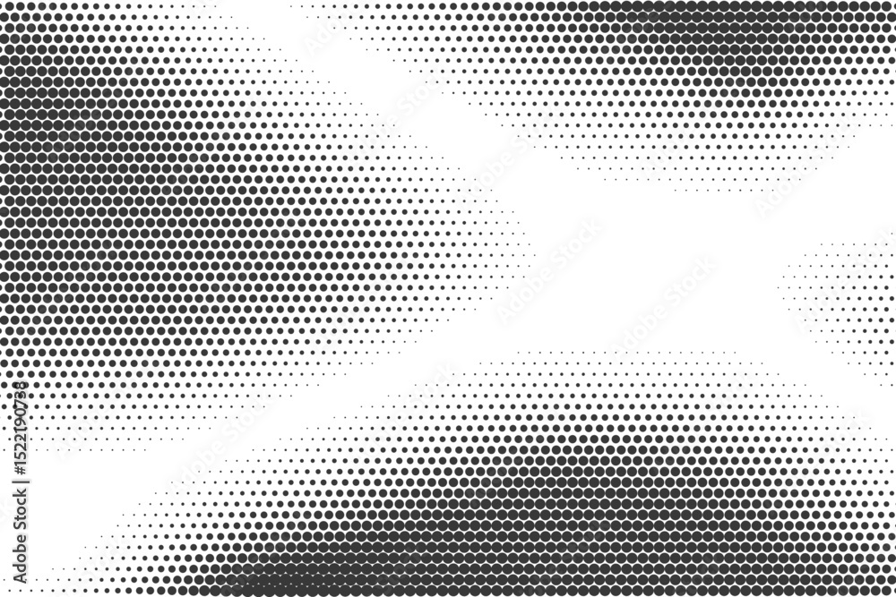 Poster dotted pattern background with halftone gradient. abstract textured rays of light and mirror reflect