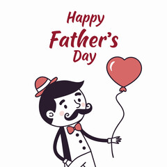 Happy Father's Day logo design