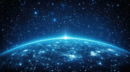 Obraz premium Global network of interconnected cities