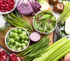 Seasonal vegetables for healthy cooking