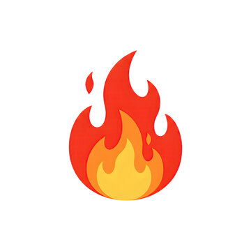 Flaming fire emoji icon representing heat, danger, passion, or intense energy