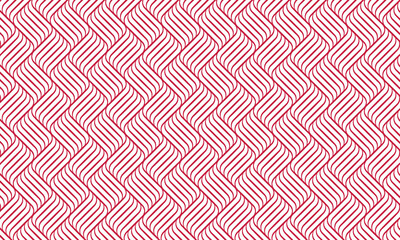 Red Stripes Seamless Pattern Background, Geometric Vector,Geometric Pattern Overlap Line Shape Design Vector Background colorful patterns...