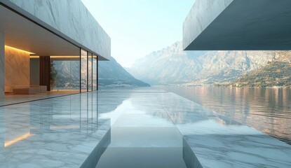 swimming pool at night