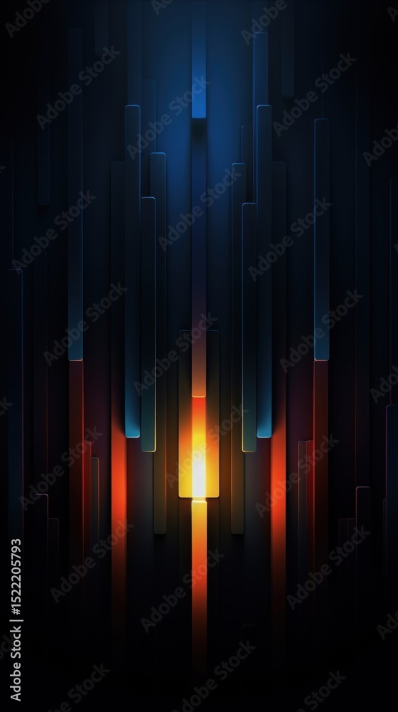 Wall mural loading bar backgrounds abstract light.