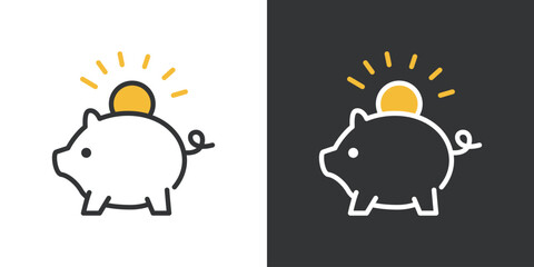 豚の貯金箱アイコン