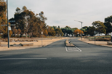 road through Eastern Beach in the waterfront town of Geelong