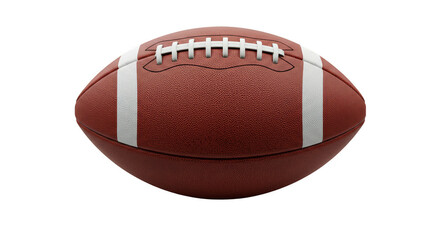 3D Render American Football With Brown Leather Texture Background
