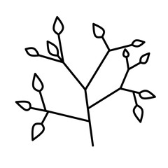 Minimal leaf vector illustration with a clean, hand-drawn style. Ideal for eco, nature, organic, botanical, or green-themed design projects in print or digital formats.