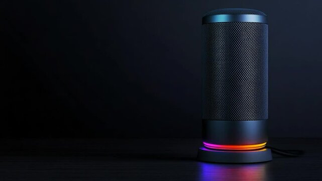 Smart Speaker with RGB Lighting: Elegant Design and Immersive Sound