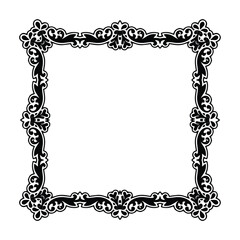 Vintage Floral Frame Clip Arts