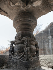 Ellora Caves: Unique Temple Complex. Maharashtra. India.